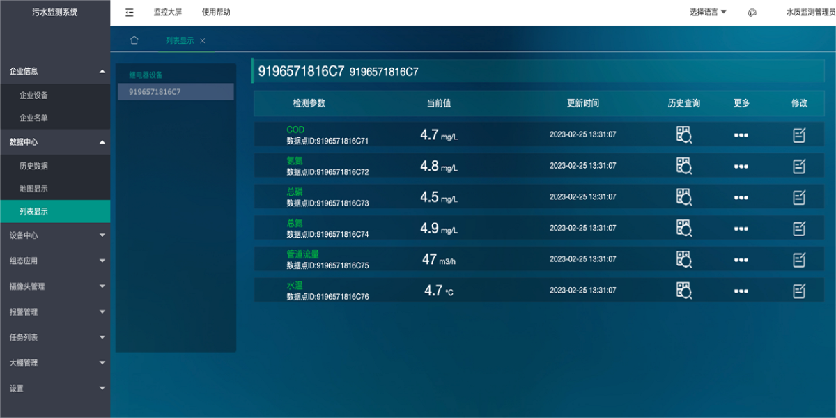 智慧污水监测系统