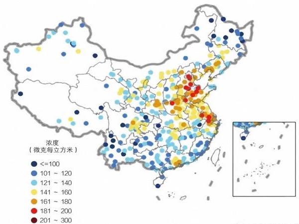 全国臭氧污染图